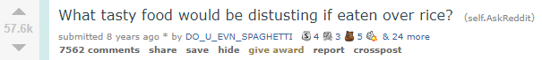 With Rice Reddit Thread